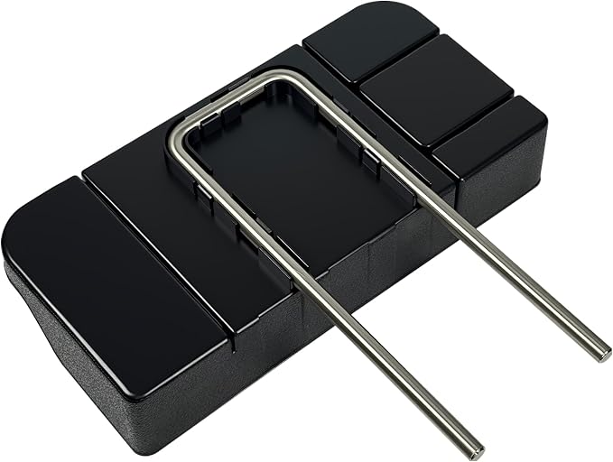 Upgraded Front Center Console Organizer Fit for 2011-2025 Ford F150 F250 F350 F450 F550 F650 Super Duty Accessories- Jump Seat Headrest Replacement with Cup Holder Tray (BLACK)