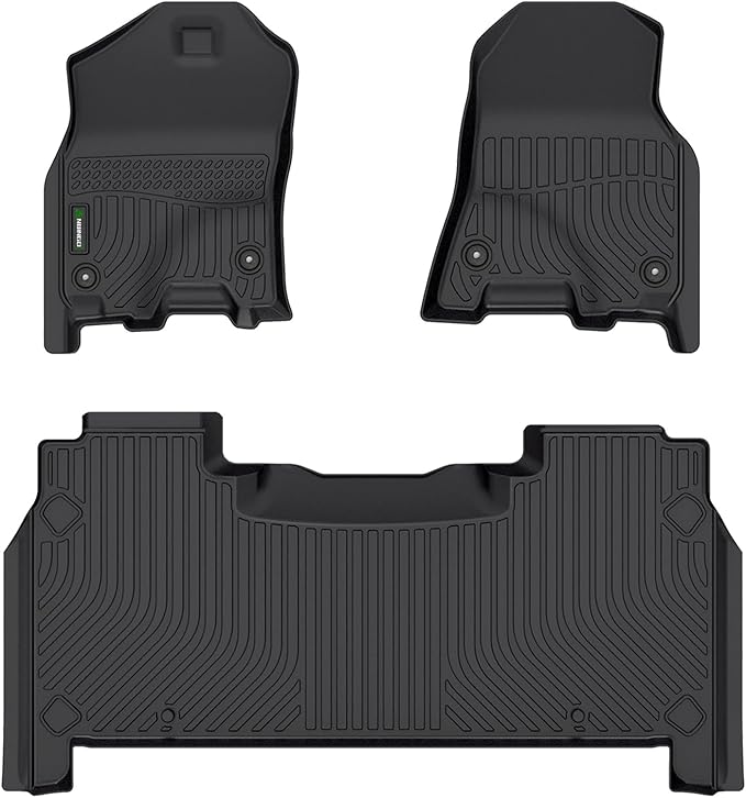 ANBINGO®Fit for Dodge Ram Floor Mats Ram 1500 Crew Cab New Body 2019-2024 with Original Storage(NOT Classic Models) All Weather Mat for Dodge RamTPE Car Mat Rugs for Ram Rubber Trunk Carpet for Ram