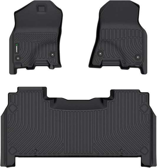 ANBINGO®Fit for Dodge Ram Floor Mats Ram 1500 Crew Cab New Body 2019-2024 with Original Storage(NOT Classic Models) All Weather Mat for Dodge RamTPE Car Mat Rugs for Ram Rubber Trunk Carpet for Ram