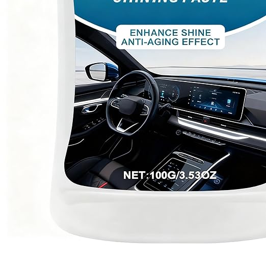 Polishing Cleaner Car Interior - 100g Wax Restorer Polish,Car Cleaner,for Seat Dashboard Detailing Auto Care Leather Trims Hard Panels Maintenance