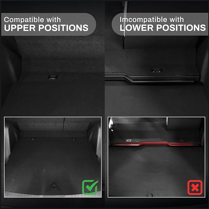 YITAMOTOR Floor Mats for 2023-2026 Honda CRV (Exclude Hybrid Models), TPE All Weather CR-V Floor Liners, Front Rear Cargo Mat (Upper Position), Black