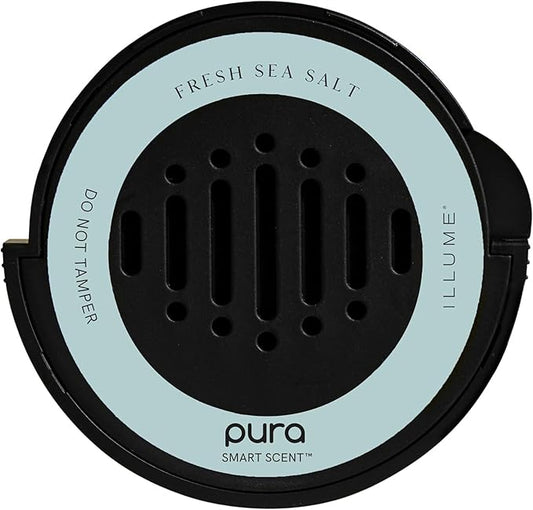 Pura Car Scent Refill - Fragrance for Pura Car Diffuser - Clean & Safe Luxury Diffuser Scent - Long-Lasting Fragrance for 30 Days of Aroma - Fresh Sea Salt