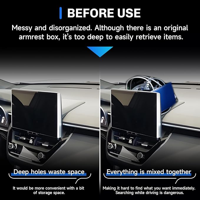 SXCY for 2026 Toyota Corolla Cross Dashboard Organizer Tray [2026, 10.5 Inch Only] for 2026 Toyota Corolla Cross Accessories Screen Back Tray 2026 Corolla Cross Behind Dash Console Organizer Tray