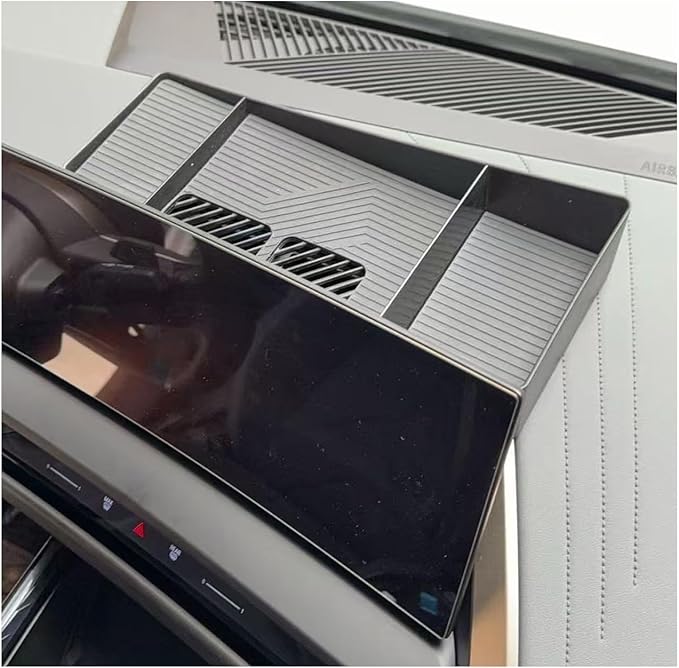 SXCY for 2025 BMW X3 Dashboard Organizer Tray [14.9 Navi+12.3 Dash Whole Screen Only] for 2025 BMW X3 Accessories Screen Back Console Tray 2025 X3 Behind Dash Console Organizer