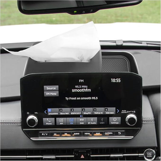 SXCY for 2022-2025 Mitsubishi Outlander Screen Back Organizer [Not for Outlander Sport] 2024 2025 Outlander Dashboard Tray 2024 2025 Outlander Accessories 2025 Outlander Behind Screen Tissue Tray