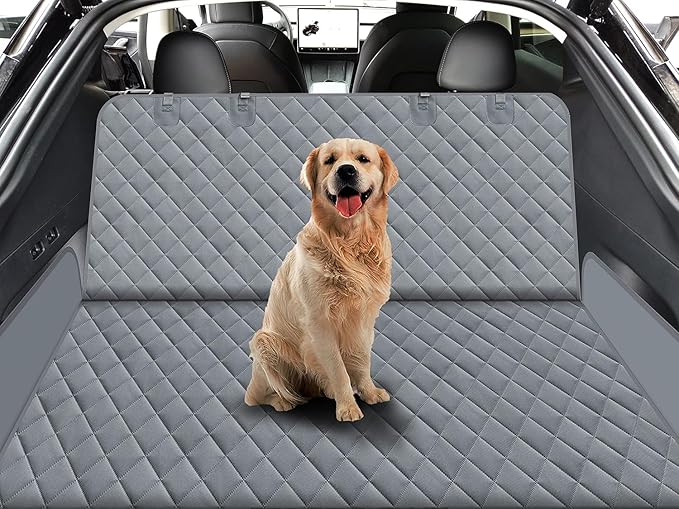 GXT Dog Back Seat Cover Protector for Cars SUV and Trucks with Mesh Window, Scratchproof Nonslip and Waterproof Material