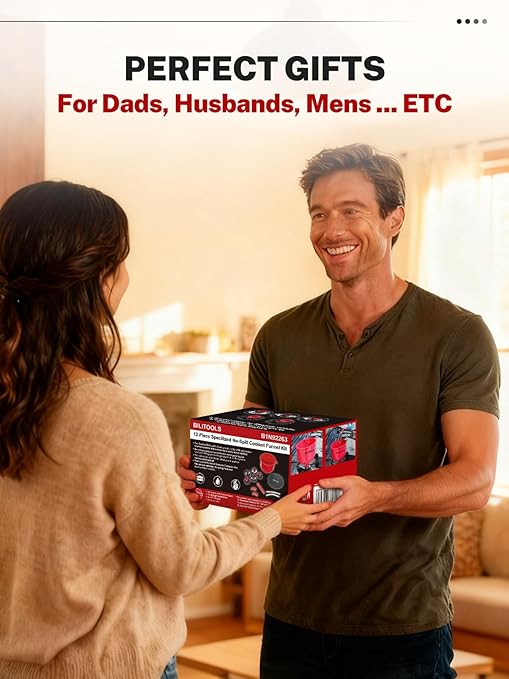 BILITOOLS No-Spill Coolant Funnel Kit - 12PCS Specialized Radiator Coolant Filling Funnel Kit, Radiator Flush Kit Includes 5 Adapters, Extensions, Compatible with Ford GM|Air Bleeding, Drip-Free