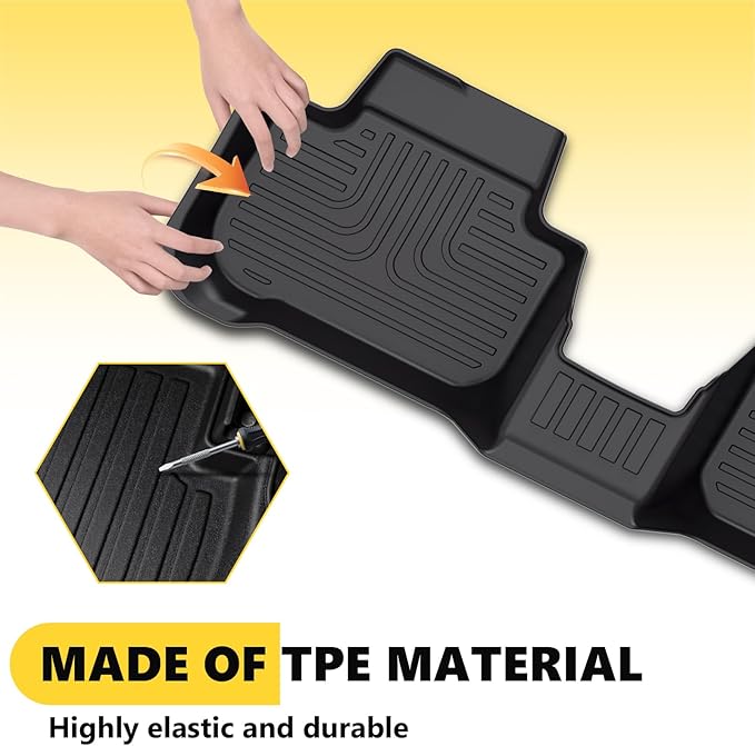 for Toyota RAV4 Floor Mats 2013 2014 2015 2016 2017 2018 (Not for Hybrid or Prime), TPE All Weather Car Floor Cargo Mat for Toyota RAV4 LE/SE/XLE/Limited/Platinum/Adventure,AWD/FWD Accessories