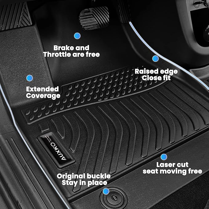 All Weather Floor Mats Fit for Chevrolet Chevy Trailblazer FWD 2021-2025 2026 TPE Rubber Liners Trailblazer FWD 2021-2025 2026 Accessories Set All Season Guard Odorless Anti-Slip Floor Mats
