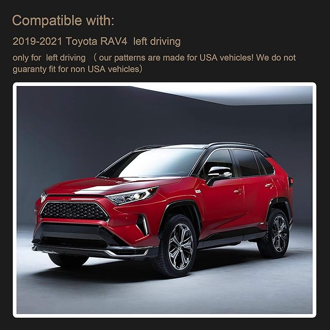 SPEEDWOW Dashboard Dash Board Cover Mat Compatible with Toyota RAV4 2019-2024(Without HUD Models)