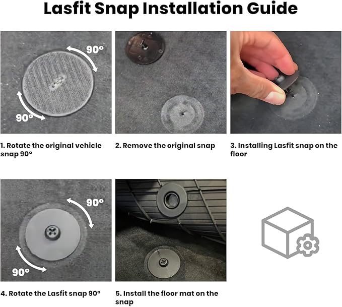 LASFIT Floor Mats&Trunk Mat Fit for BMW X5 2019-2024 2025 2026 40i/45e/50e/50i/M/M50i/M60i, All Weather TPE Custom Fit 1st&2nd Row Full Set Car Mats & Cargo Liner(Only for 5 Passengers), Black