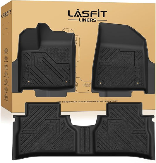 LASFIT Floor Mats for Nissan Murano 2025-2026, Custom Fit All Weather Protection TPE Durable Floor Liners for 2025-2026 Murano SV/SL/Platinum 1st & 2nd Row Front & Rear Car Mats, Black