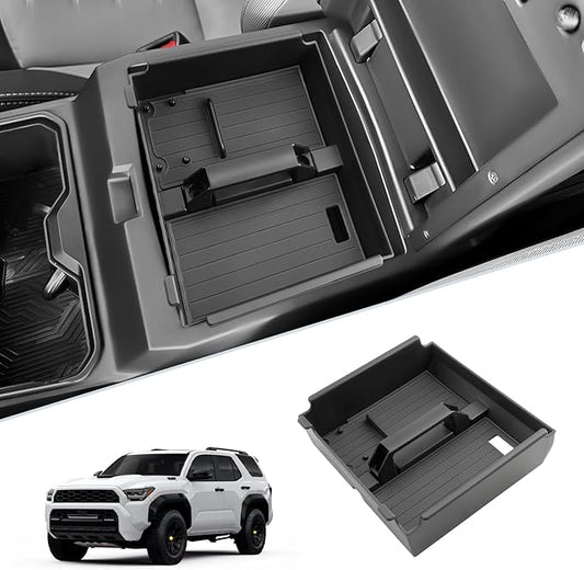 SKTU 2025 2026 4Runner Center Console Organizer for 2025 2026 Toyota 4Runner Console Tray Toyota 4Runner 2025 2026 Accessories Middle Console Organizer with Sunglasses Holder