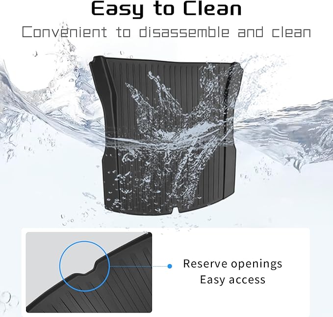 All Weather Cargo Liners for Tesla Model 3 Highland 2024/2025/2026 Accessories Trunk Mats,Frunk Rear Trunk Tray Mats