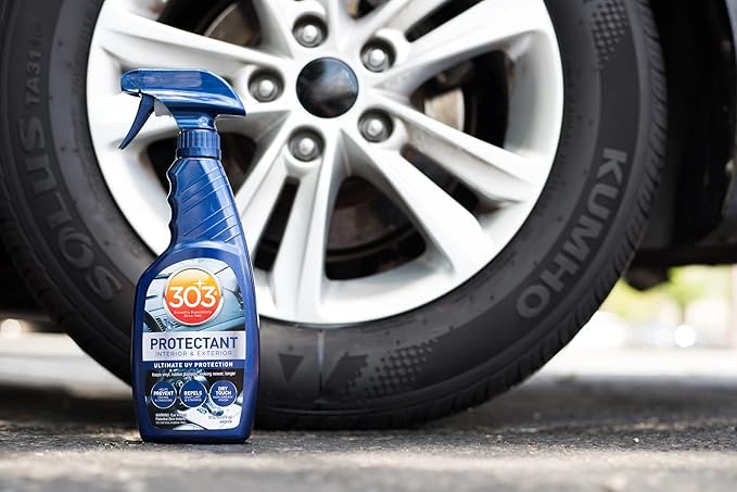 303 Products Automotive Protectant Spray - Helps Prevent Fading & Cracking, Repels Dust, Lint & Staining, Superior UV Protection & Restores Lost Color, Exterior & Interior Car Cleaning Supplies 16oz