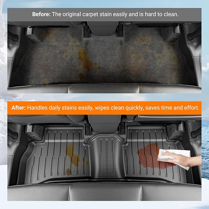 powoq AWD Floor Mat Compatible with 2021-2026 Chevy Trailblazer Trunk Mat Cargo Mat TPE Backrest Liner Replacement for 21-26 Chevy Trailblazer AWD Accessories (AWD Floor Mat+Trunk Mat+Backrest Mat)