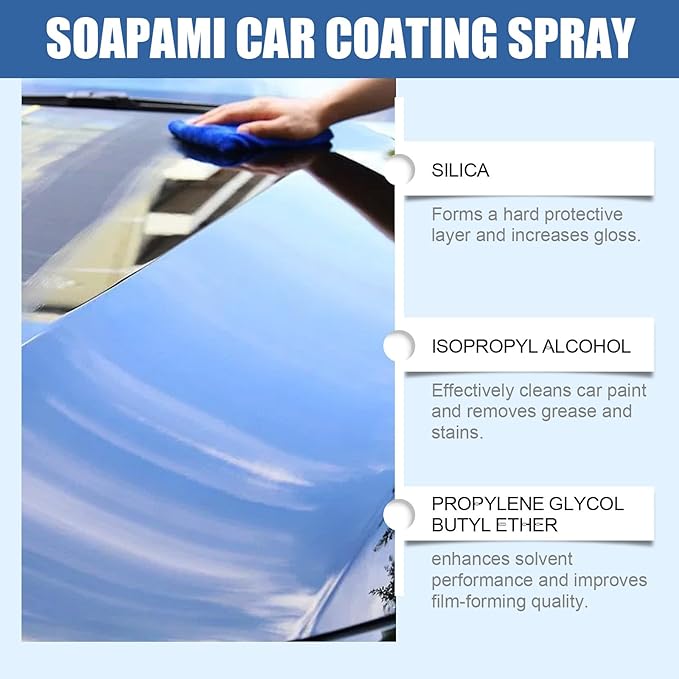Quick Effect Coating Agent for Car,Quickly Coat Car Wax Spray,Ceramic Coating for Cars,Car Scratch Wax Coating Spray 3PCS)