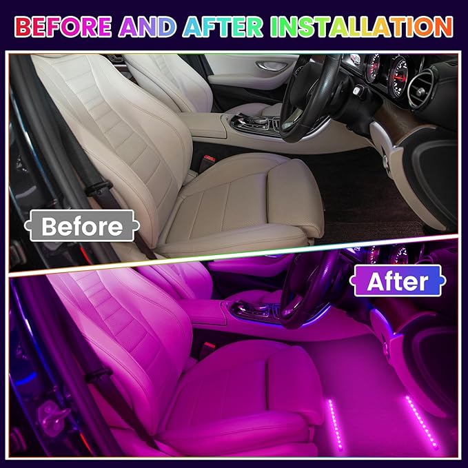 Pink LED Strip Lights 2in1 Light Ambient Light Strip Flexible Color for TV, Home, DIY Interior and Exterior Decoration