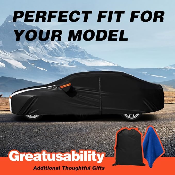 Volkswagen Tiguan Car Cover 100% Waterproof All Weather, Gift with Towel, 10 Layers SUV Car Cover Custom Fit 2018-2026 Volkswagen Tiguan, Full Exterior Car Covers Rain Sun UV Protect with Zipper.