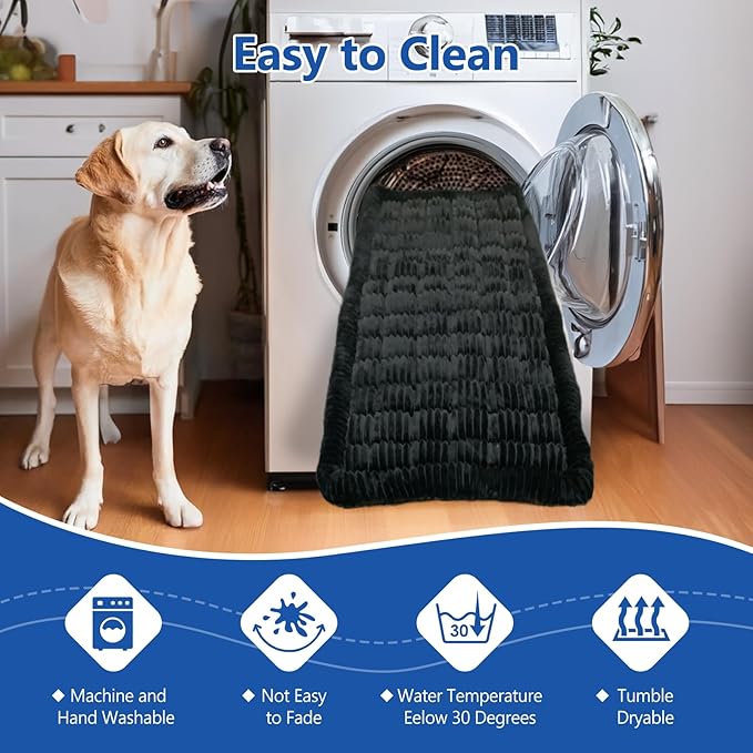 Thickened Dog Bed for Car Back Seat, Upgraded Bottom Non-Slip, Fits Hard Bottom car seat Cover for Dogs, Premium Dog Car Seat Cover