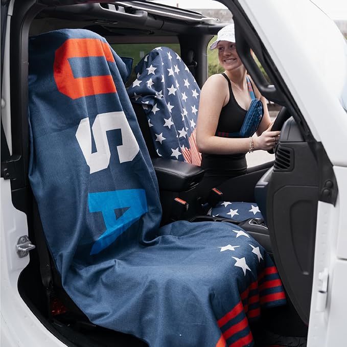 Sprints Athletic Running Towel, Full-Sized, Car Seat Cover - Performance Microfiber…(USA)