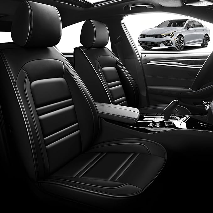 Seat Cover for kia k5 2021-2025 | Car Seat Covers Front Seats, Waterproof Seat Protectors, Automotive Front Seat Covers (Front Seat, Black)