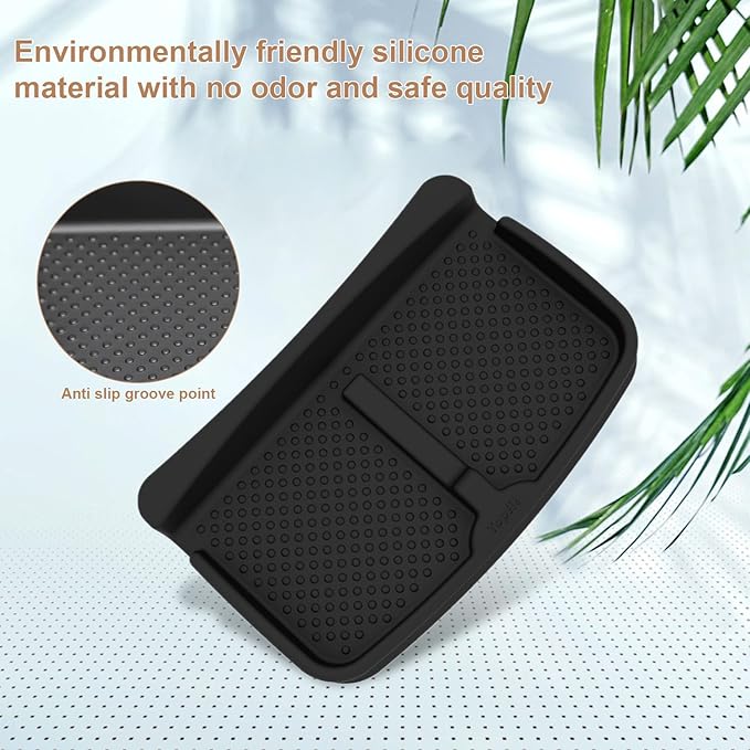 ThinSGO Anti-Slip Car Dash Grip Pad for Cell Phone, Keychains, Sun Glasses,Stand for Navigation Cell Phone (Black)