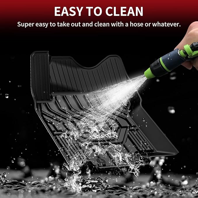 LASFIT Floor Mats for Nissan Rogue 2014-2020 (Not Fit Rogue Sport or Select), All Weather TPE Custom Fit Durable Floor Liners for Rogue S/SV/SL 2020 2019 2018 2017-2014 1st & 2nd Row Car Mats