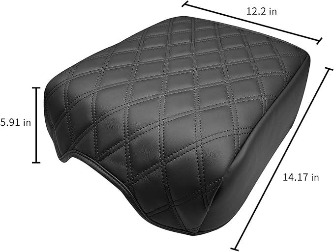 Xaido Center Console Cover for Ford F150 2021 2022 2023 2024 2025 2026 Accessories, Leather Armrest Protector Pad, Bucket Seat Only