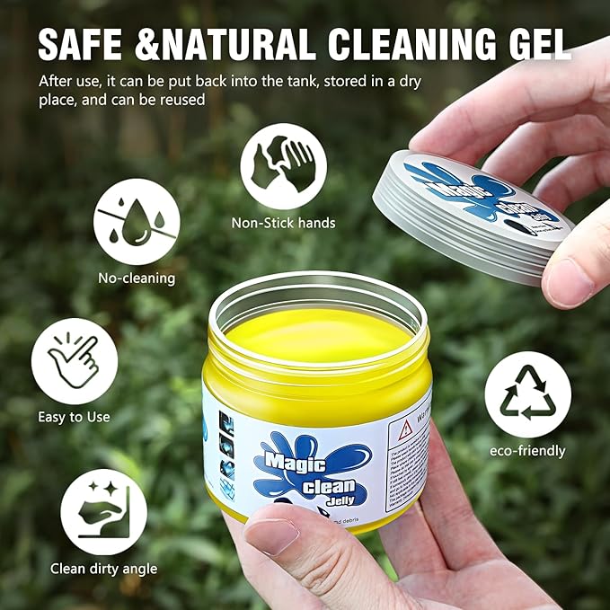 DNA MOTORING Car Cleaning Gels Auto Detailing Tools Cleaning Putty Car Interior Cleaner, Car Jelly Cleaner, Keyboard Cleaner, Car Cleaning Supplies Car Gifts for Men Women, TOOLS-00256