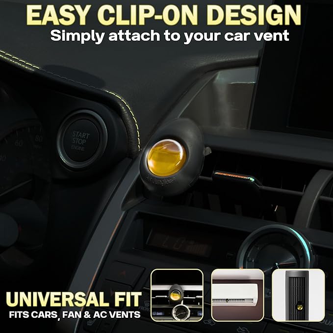 Air Jungles Car Air Freshener Vent Clip 3 Count, Hawaii Mahalo Scent, 4 ml Each, Long-Lasting Car Odor Eliminator, Easy Clip-On Design, Up to 90 Days Freshness for Cars, Trucks, and SUVs