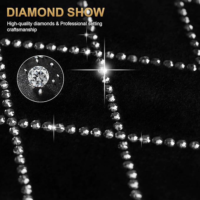 Bling Center Console Cover Compatible with Acura TLX Car Armrest Cover with 2 Side Storage Pockets (Black)