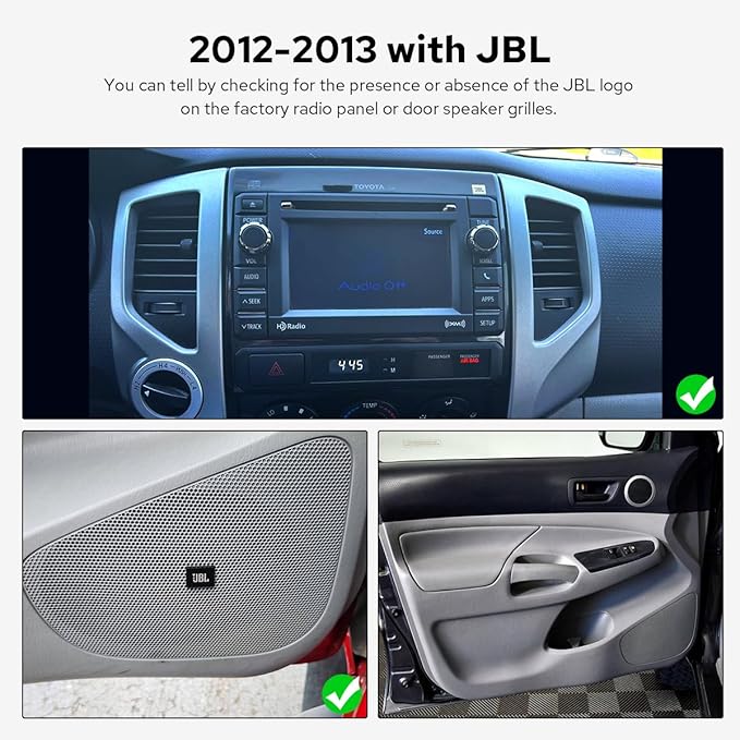 JOYING Car Radio for Toyota Tacoma 2005-2015 Android 13 Car Stereo 9 Inch Head Unit with Carplay & Android Auto, Mirror Link, GPS Navigation, Bluetooth, Volume Knob(JY-TT187N8)