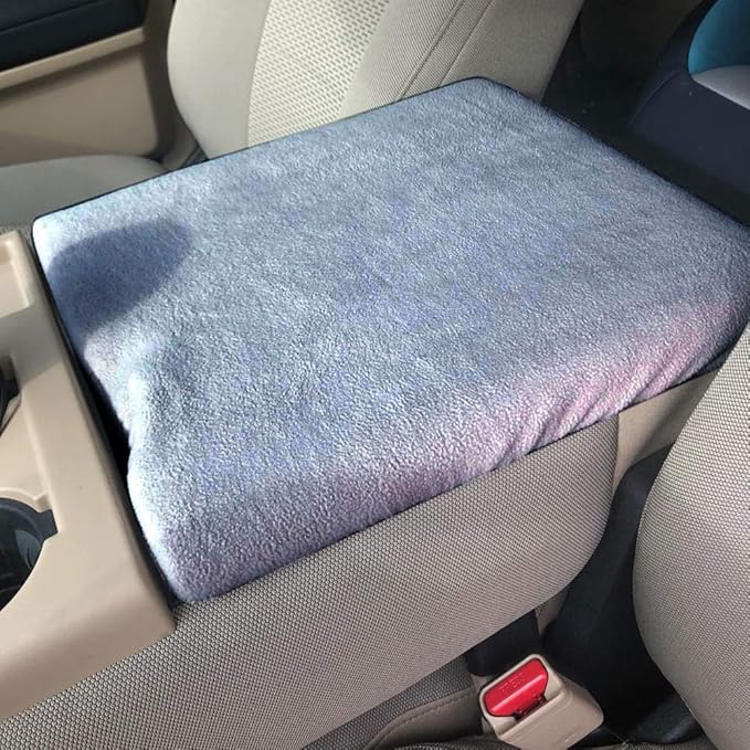 PIT66 Center Armrest Console Lid Cover, Compatible with Ford F150 F250 2014-2023 Light Gray