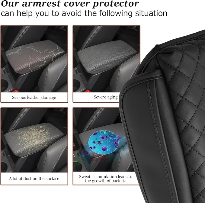 SKTU 2024 2025 2026 Crosstrek Center Console Cover for 2024 2025 2026 Subaru Crosstrek/Subaru Impreza Armrest Cover Subaru Crosstrek 2024 2025 2026 Accessories Center Console Soft Cushion With Pockets