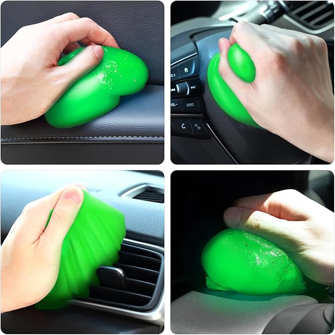 DNA MOTORING Car Cleaning Gels Auto Detailing Tools Cleaning Putty Car Interior Cleaner, Car Jelly Cleaner, Keyboard Cleaner, Car Cleaning Supplies Car Gifts for Men Women,Green, TOOLS-00255
