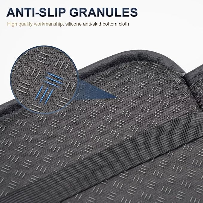 YORKNEIC Bling Center Console Cover Fit for Ford Edge: Armrest Cover with 2 Storage Pockets, Crystal Rhinestone Car Arm Rest Cover Pad Design for Protection(Silver Diamond)