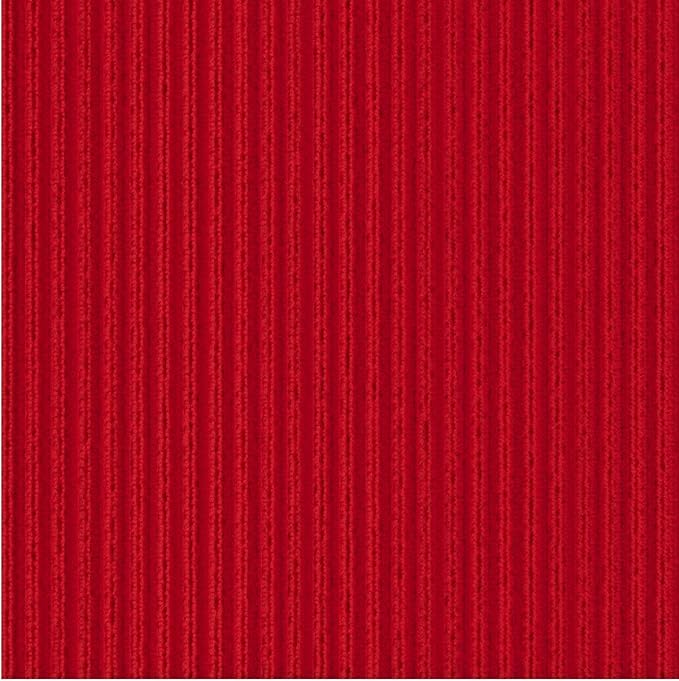 Ottomanson 5' x 6'6" Mud Mat Area Rug Scraper Carpet - Non-Slip, Dirt Trapping for Indoor & Outdoor Use - Ideal for Entryway, Garage, Kitchen, Patio & High-Traffic Areas, Red