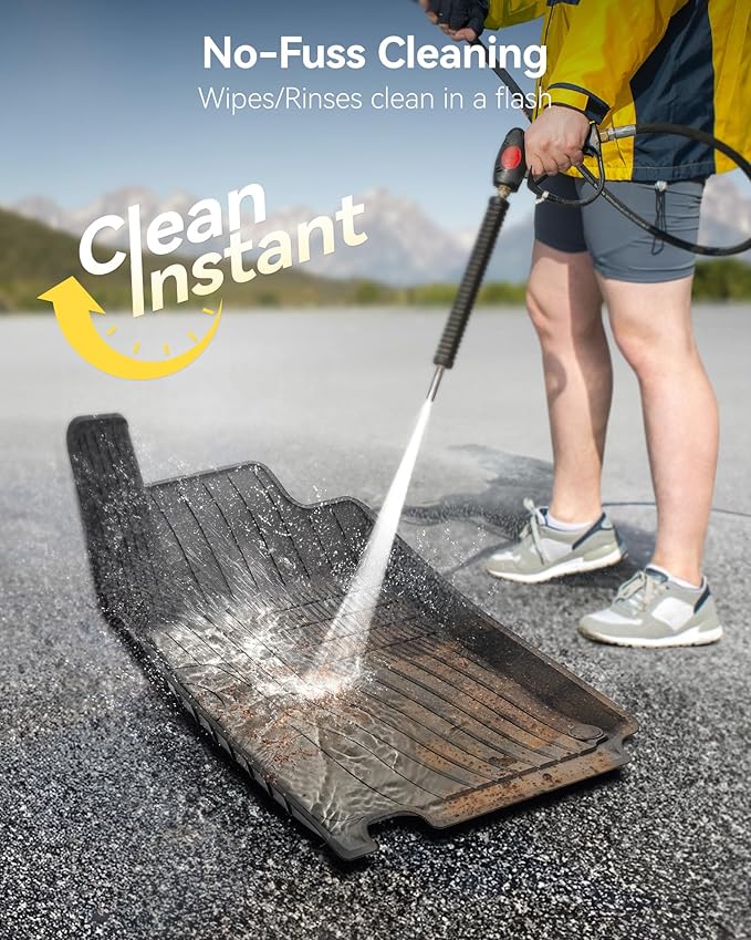 3W Floor Mats Compatible for Mercedez Benz GLB250 GLB35 AMG 2020-2025, TPE All Weather Custom Fit Floor Liner for Benz GLB 1st & 2nd Row Full Set Car Liners Black