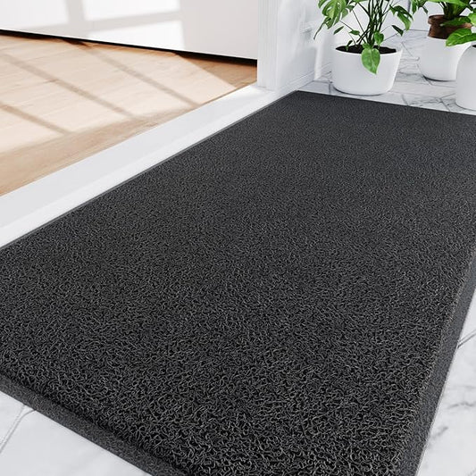 Amyracel Front Door Mat Indoor Outdoor Entrance, 36" x 72" All-Season Waterproof Doormat for Enterway, Heavy Duty Commercial Floor Mat, Fade Resistant, Rubber Back, Low Profile, Easy Clean