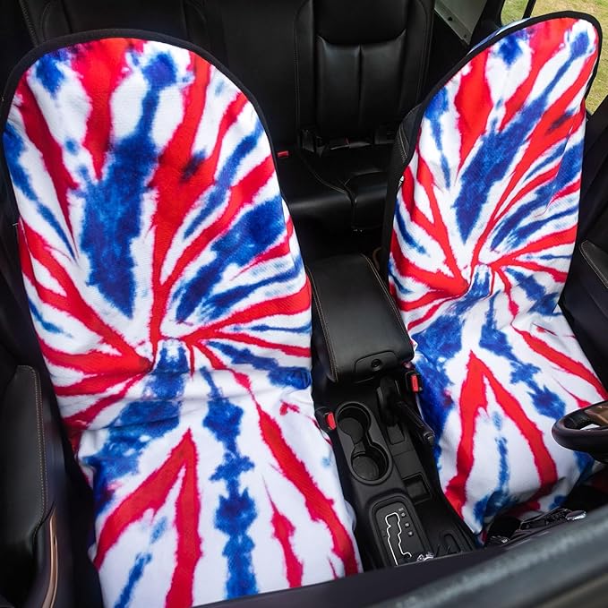 Automotive Waterproof Seat Covers for Cars - Machine Washable Car Seats Protectors Universal Fit for Vechicles Honda Tesla Ford Toyota - Sweatproof Auto Seats Pad Great for Beach Swimming Surfing