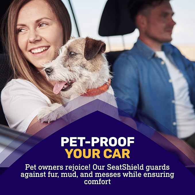 UltraSport Tan Front Seat Cover - Waterproof Car Seat Protector, Universal Fit, Washable, Soft Microfiber, Anti-Stink, Comfortable, Easy to Install