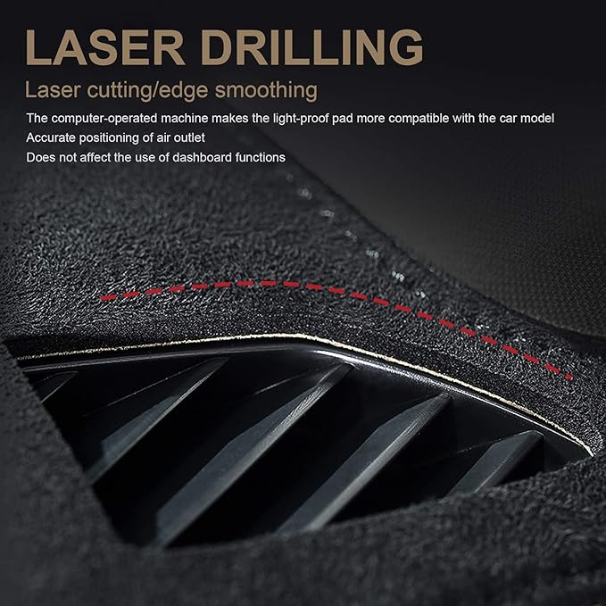 SPEEDWOW Dashboard Dash Board Cover Mat Carpet Compatible with Ranger 2019-2022 (with Storage Compartment, No Audio Outlet)