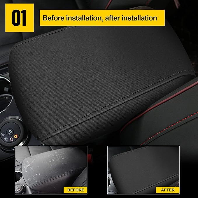 AOMSAZTO Armrest for 2011-2019 Ford Explorer Cloth Elastic