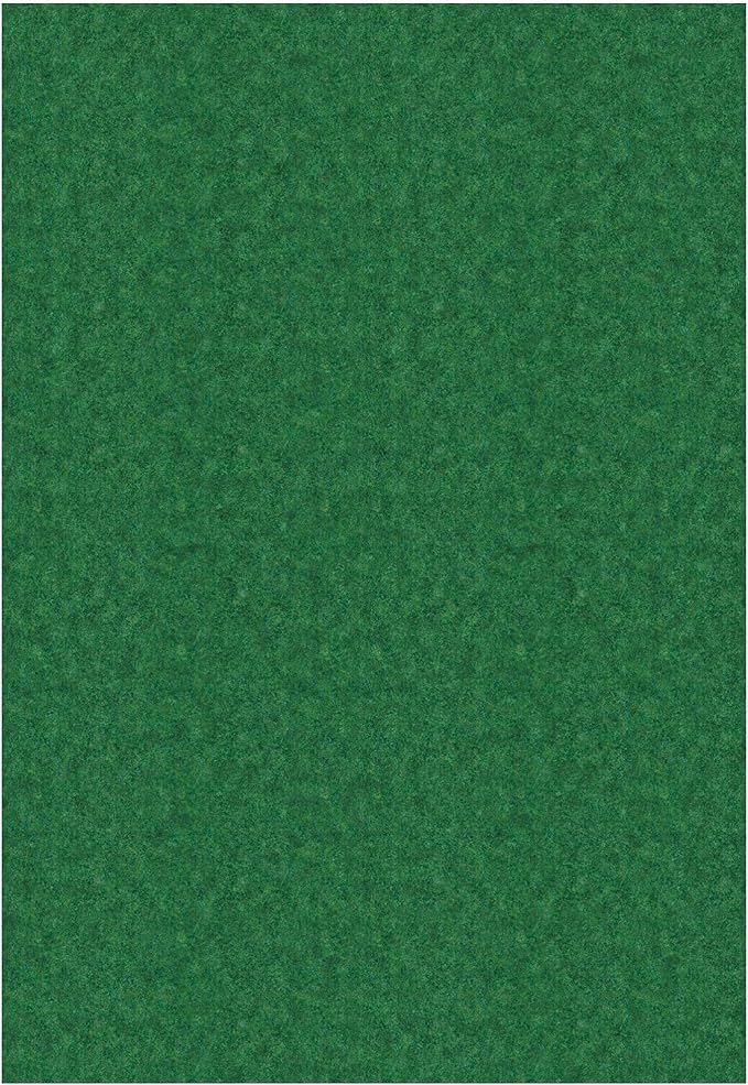 Ottomanson 6'6" x 19' Hallway Runner with Scraper Pile - Extra Durable Non-Slip Rug Mat for Indoor & Outdoor Use - Ideal for Kitchen, Entryway & Garage - High-Traffic Carpet, Green
