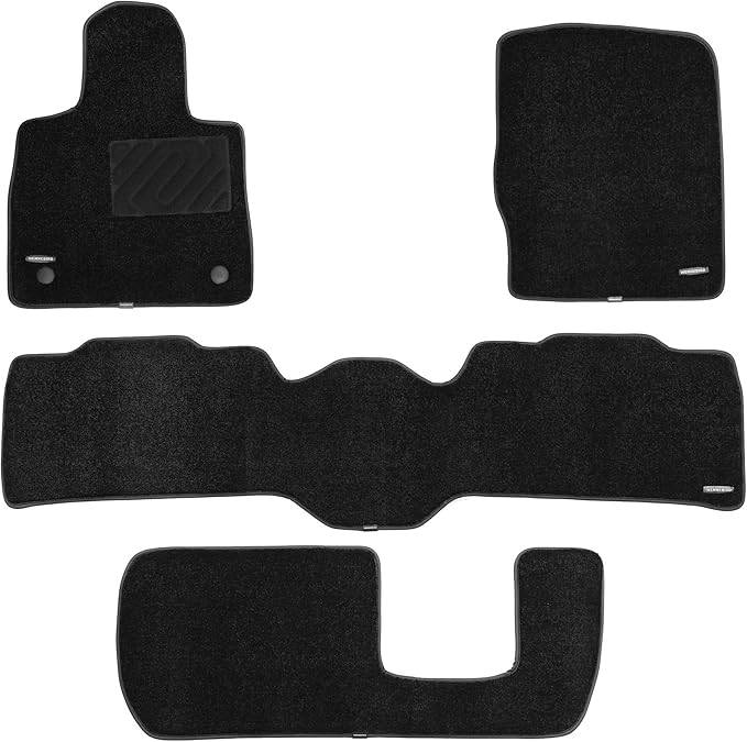 WENNEBIRD Superior Carpet Floor Mats for 2020-2025 Ford Explorer 7 Seats (Not for 6 Seater), 0.6-Inch Ultra-Thick, Noise-Reducing, All-Weather Waterproof Anti-Slip – 4-Pc Set