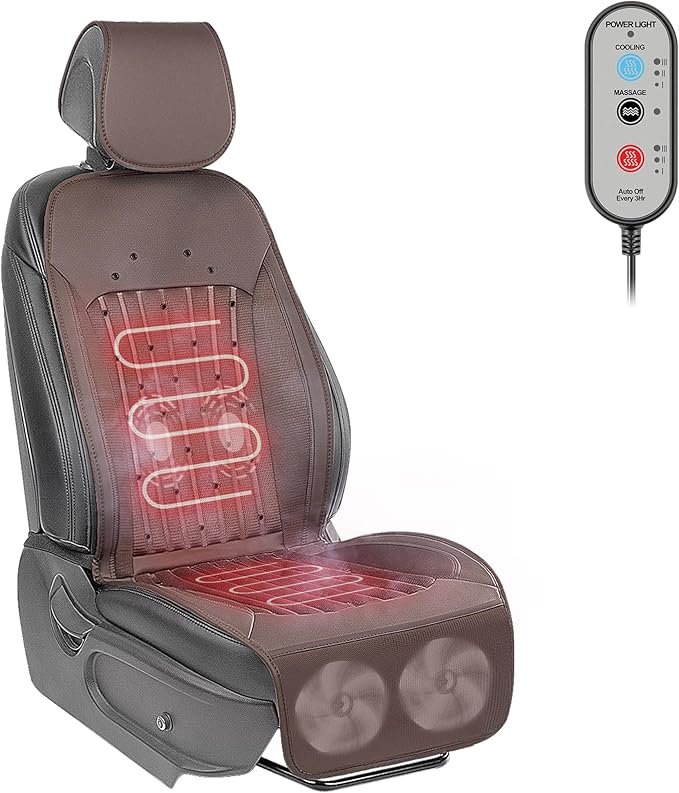 2025 Upgraded Design Comfortable Seat Cover, Universal Seat Cushion for Winter, Fashion Brown