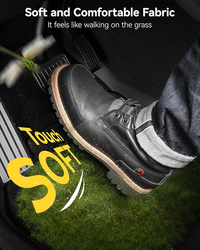 3W Floor Mats & Carpet fit for Porsche Macan(2014-2025 2026), 1st & 2nd Row TPE All-Weather Custom Fit Car Liner, Black