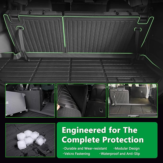 for Mitsubishi Outlander Floor Mats 2025 2024 2023 2022(Not for PHEV or Sport Models),Car Mats for Mitsubishi Outlander All Weather Floor Mats Cargo Liner Accessories Backrest Anti-Slip Mat 2022-2025