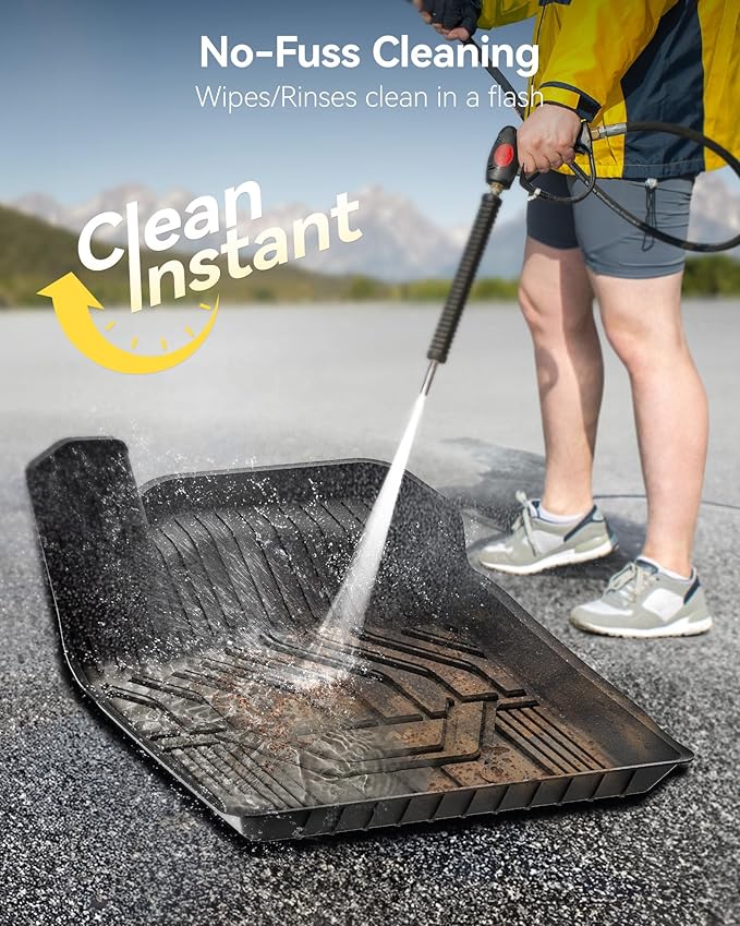 3W Floor Mats for 2021-2025 2026 Nissan Rogue Custom Fit TPE All Weather Rogue Floor Liner Full Set 1st & 2nd Row Car Mats - Black (NOT for Sport)